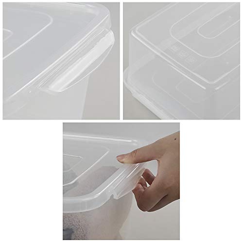 Jekiyo Clear Plastic Storage Bin, 14 Quart Latching Box Container with Lid, 4 Packs - size: 14 Quart