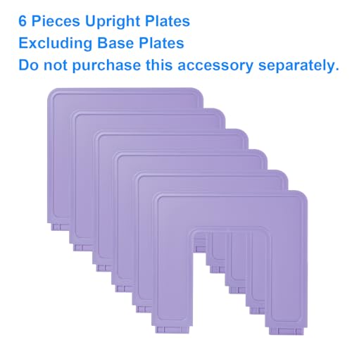 6 Pieces Upright Plates, Accessory Parts of Expandable File Folder Holder, Purple - color: Purple, size: Accessories-6pcs