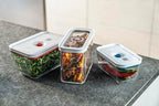 Zwilling FRESH & SAVE CUBE Box, size 2M, modular & stackable container, airtight & vacuumable storage, dishwasher friendly, transparent - size: 2m (6.56') - rca plugs