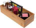 Lipper International Bamboo Utensil Holder Storage Box for Cooking Tools, Makeup, or Office Supplies, 5" x 12" x 3" - size: 5" x 12" x 3"