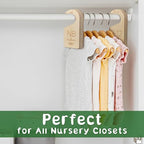 Baby Closet Dividers for Clothes Organizer - Wooden Baby Clothes Size Dividers from Newborn to Toddler, Double-Sided Gender Neutral Baby Clothes Dividers