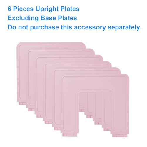 6 Pieces Upright Plates, Accessory Parts of Expandable File Folder Holder, Pink - color: Pink, size: Accessories-6pcs