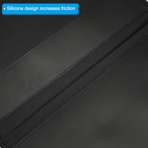 PATIKIL 2pcs Bedside Caddy, Bed Caddy Bedside Organizer Bed Hanging Caddy 4 Pockets Bed Pockets Bedside Storage Hanging Storage Bag for Remote Control Bedroom Phones Glasses, Black - color: Black