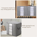100L Extra Storage Bags with Zipper and Handles, Moving Boxes & Storage Bins Alternative, Packing Supplies, Moving Supplies for Dorm Room Essentials (20x19x12 IN) - size: 1 Pcs-100L Storage Bags