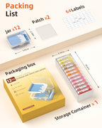 Redtwo 3-in-1 Diamond Painting Storage Containers Trays-12pcs, Unique Two Layers Diamond Art Accessories Trays with Lids, Beads & Drills Storage & Line-Up, with 64 Labels and 1 Rack - style: 12-PCS