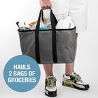 CleverMade Unisex Ecobasket - color: Gray, size: 30L - 1 Pack
