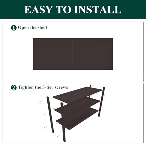 Smiry Bamboo Shoe Rack, 3 Tier Shoe Organizer for Entryway & Closet, Stackable Free Standing Storage Shelf for Shoes, Bags & Plants, Brown - color: Brown, size: 3 Tier-Regular
