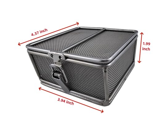 Carligo Ultrasonic Cleaner Baskets for Small Parts, Mini Mesh Basket for Steam Jewelry Cleaner Ultrasonic Machine, Stainless Steel Mesh Ball for Sonic Jewelry Cleaner Solution （4" x 4" x 2"） - size: 4" x 4" x 2"