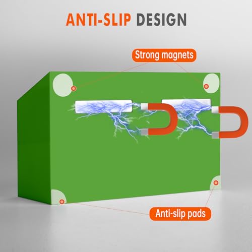 BEYGORM Magnetic Dry Erase Marker Holder for Whiteboard,Non-slip Acrylic Magnet Pen Holder for Fridge Refrigerator,Locker Organizer for Work,Locker Accessories,Pencil Cup for Desk(Green) - color: Green