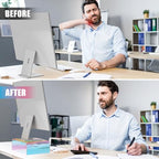 NiHome Iridescent Acrylic Computer Monitor Stand, Acrylic Laptop/PC/Desktop Stand Riser for Desk, Durable, Ergonomic Design, Space Saving for Home and Office