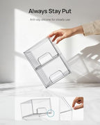 Vtopmart 4 Pack Small Clear Stackable Storage Drawers,Acrylic Bathroom Makeup Organizer,Plastic Storage Bins For Vanity, Undersink, Kitchen Cabinets, Pantry, Home Organization - style: 4pack-Clear