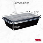 GoodCook Meal Prep Containers, Single
