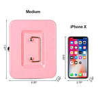 Kyodoled Medium Cash Box with Money Tray,Small Safe Lock Box with Key, Drawer,7.87"x 6.30"x 3.54" Pink - color: Pink, size: Medium