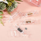 10PCS candy shaped mini transparent jewelry box,earring storage,used for accessories,pill organizers,and travel essentials, 10PCS - size: 10PCS