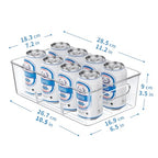 Mpotmiy 6 Pack Pantry Organizers and Storage,Clear Plastic Containers with 2 Dividers for Kitchen,Fridge Organization and Storage,Acrylic Bins for Pounches,Spice Packet,Snack organzier - style: 6pack
