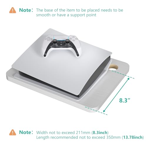 WALI Floating TV Shelf, 3 Tier Projector Shelf for DVD Players, Routers, Game Consoles, Cable Boxes, Living Room Decor Accessories, Wall Mount Shelves Holds Up to 22lbs (CS303NW), 3-Shelf, White - color: White, size: 13.78 x 11.02 Inch