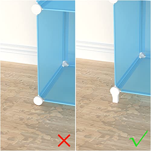 HOMIDEC Closet Organizer, 12-Cube Closet Organizers and Storage, Cube Storage Organizer for Kids, Closet, Bedroom, Bathroom, Office, Blue - color: Blue