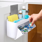 YouCopia DoorStash™ Dishwasher Pod Holder with Lid, Hanging Storage Container for Detergent, Speckled White - size: Pod Holder