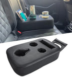 Sinvanho Car Cup Holder, Back Seat Cup Holder for Car, PU Leather Couch Sofa Bed Cup Holder Expander Tray, Boat Tray, Organizer for Trucks, Minivans, SUVs, RVs, Vehicles, Holds Drinks, Remote, Snacks - color: Standard Version