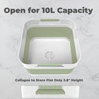 GIMWA Wash Basin for Baby Bottles, Versatile Wash Tub for Kitchen, RV, Outdoor Camping Sink, Sturdy Bottle Tub Easy to Clean (Green) - color: Mint Green