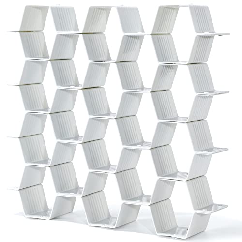 Honeycomb Separator Adjustable Drawer Organizer Divider for Underwear Belt-Scarf Socks Organizer (Grey) - color: Grey
