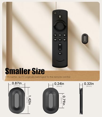 Nearockle Magnetic Remote Control Holder Wall Mount, 2025 Upgraded Smaller & Stronger Magnetic Silicone Remote Control Organizer TV Remote Charger Holder Caddy Back of TV (Black-4 Pack) - color: Black, size: 4 Pack