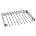 Rev-A-Shelf 17.5" Pull Out Wire Frame for 9 Pairs of Trouser Pant Rack for Space Saving Home Closet Storage Organization, Chrome, PSC-1814CR - size: 9 Pair