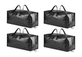 SpaceAid Heavy Duty Moving Bags, Extra Large Storage Totes W/Backpack Straps Strong Handles & Zippers, Alternative to Moving Boxes, Packing & Moving Supplies, Black (4 Pack) - color: Black, size: 4 Pack