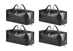 SpaceAid Heavy Duty Moving Bags, Extra Large Storage Totes W/Backpack Straps Strong Handles & Zippers, Alternative to Moving Boxes, Packing & Moving Supplies, Black (4 Pack) - color: Black, size: 4 Pack