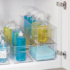 iDesign Plastic Stackable Pantry Bin for Kitchen Cabinets or Fridge, Set of 4, Clear, Made in USA - style: Pack of 4