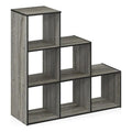 Furinno Pelli 3-2-1 Cubic Storage Cabinet, French Oak Grey/Black - color: French Oak Grey/Black, size: 3-2-1-Cube