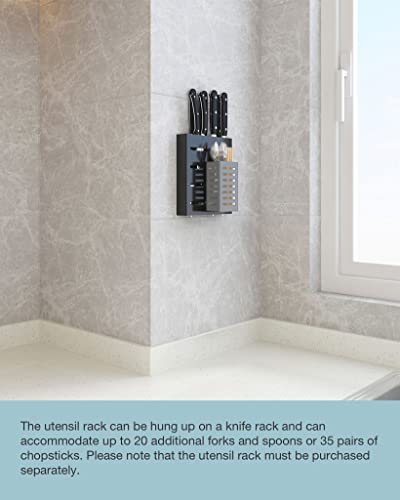 Kitchen Wall-mounted Knife Holder - Under Cabinet Knife Storage - Cabinet Door Knife Organizer – Hanging Knives Rack
