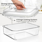 4800 ML / 163 oz / 21 Cup LARGE Glass Food Storage Container with Airtight Locking Lid. Ideal Storing food, Vegetables, Fruits. Baking Casserole, Lasagna, Roasting Turkey, Chicken BPA Free Oven Safe - size: 4800 ml