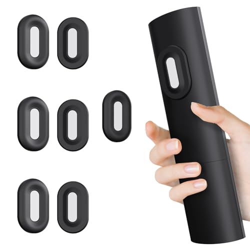 Magnetic Remote Control Holder Wall Mount Self-Adhesive, 6 Pack Upgraded Silicone Remote Organizer Storage Wall Holder for Home Office TV, Fan and Air Conditioner Remote Control Black - color: 6 Black, size: Oval