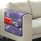 Lavender Daisy Glitter Print Arm Rest Cover for Sofa Dustproof Arm Covers for Recliner, Chair Anti-Scratch Couch Arm Cover for Pet Dog Cats Easy to Install - color: Lavender Daisy Glitter