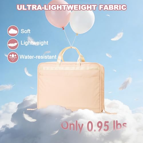 VS VOGSHOW Hanging Suitcase Organizer, 5 in 1 Foldable Travel Storage Bag for Women, Portable Packing Cube Closet with Compartments for Clothes (Beige) - color: Beige