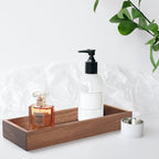 Bathroom Vanity Tray, Bathroom Tray for Counter, Acacia Wood Toilet Tank Tray for Organizing and Home Decor (11.8 x 4.5 x 1.6 inch) - size: 11.8" x 4.5" x 1.6"