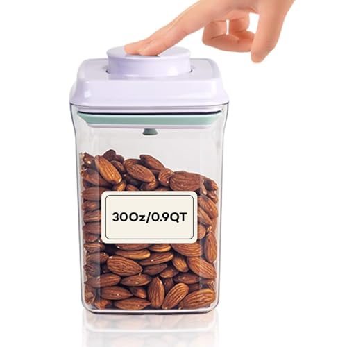 Bop Top Airtight Food Storage Containers with Lid 3.5 Cups / 30 oz | Kitchen Canister Sets | Air Tight Pantry Container | Pop Top Dry Food Storage Containers for Snacks, Sugar, Flour, Baking, Pasta - color: 30 oz