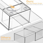 Desk Organizer with 14 Drawers, FODIENS 14 Packs Acrylic Stackable Desktop Storage Drawer Makeup Organizer, Clear Craft Storage Box Cabinets for Office Vanity Countertop Bathroom Bedroom - size: 14 Drawers