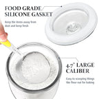 Folinstall Wide Mouth Apothecary Jar with Lid, 0.5 Gallon Glass Jar for Kitchen Storage and Laundry Room Organization, 72 oz Clear Glass Container for Cookie, Candy, Sugar, Flour, Nuts