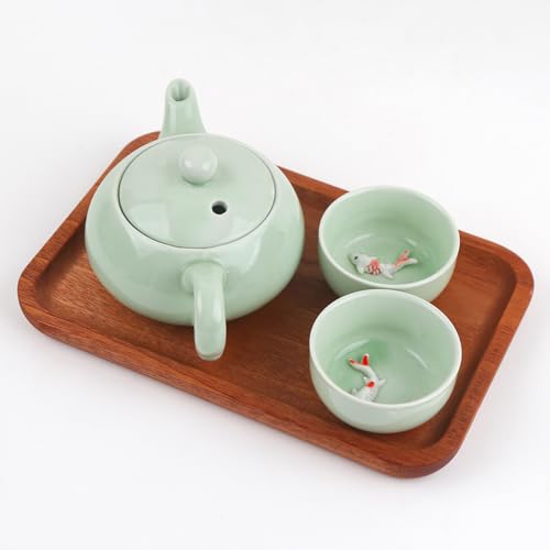 Rectangle Ring Dish Wood Jewelry Tray Trinket Key Decorative Holder Organizer for Necklace Bracelet Display Wedding Party Decor Serving Dishes 7.87 Inch - color: Rectangle