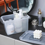 Citylife 6 Packs 6 QT Storage Bins with Lids Clear Plastic Bins with Grey Handle Stackable Storage Containers for Organizing - size: 6.0QT, style: 6 PACK