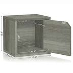 Way Basics Closet Organizer and Storage - Modular Connect Door Cube (Tool-free Assembly) - color: Grey