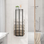 Susswiff Towel Racks for Bathroom 31 Inch - Wall Mounted, Solid 2 Metal Shelves and 3 Vertical Bars, Can Holds 6 Large Rolled Bath Towels - for Modern Decor Bathroom Towel Storage (Matte Black) - size: A-31"