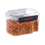 Oggi Easi Grip 60oz Moisture Proof Storage Container, Ultra Clear BPA-Free Sealable Canister, Flip Open Pouring Lid, Date Reminder Slider on Clip, Ideal Cereal Dispenser (60oz / 1.8lt) - size: 60 fl oz