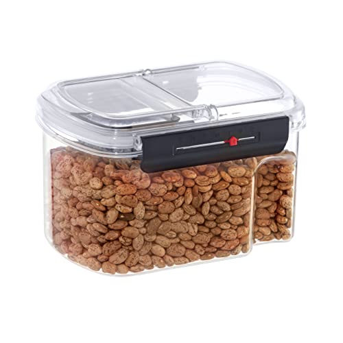Oggi Easi Grip 60oz Moisture Proof Storage Container, Ultra Clear BPA-Free Sealable Canister, Flip Open Pouring Lid, Date Reminder Slider on Clip, Ideal Cereal Dispenser (60oz / 1.8lt) - size: 60 fl oz