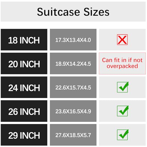 Bukere Hanging Packing Shelves for Luggage Suitcase, Portable Travel Cube Bag Organizer, Travel Essentials, Compression Closet Storage Organizer, X-Large Capacity - color: BLUE 2PACK