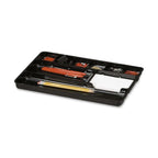 Rubbermaid Regeneration 9-Section Drawer Organizer, Plastic, 14 x 9.125 x 1.125 Inches, Black (45706) - size: 9 Section