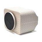 UnionBasic Rotating Desk Organizer, 360 Desk Spinning Caddy, Desktop TV Guide/Mail/Media/Remote Controller Holder Organizer, Woven Beige - color: Woven Beige