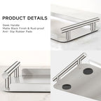 FEILERN Toilet Paper Basket,Toilet Paper Storage for Toilet Tank, Bathroom, Kitchen Counter (Silver) - color: Silver